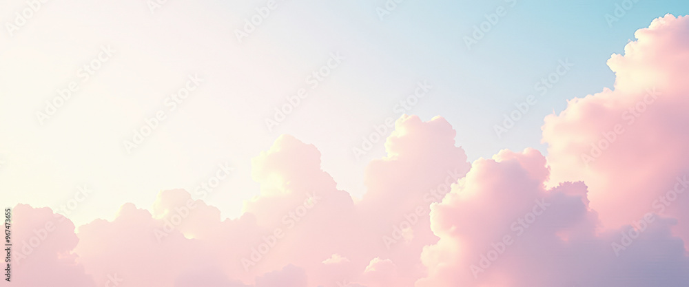 Canvas Prints Pastel Pink Clouds in the Sky