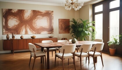 Photo interior modern design room 3d illustration;