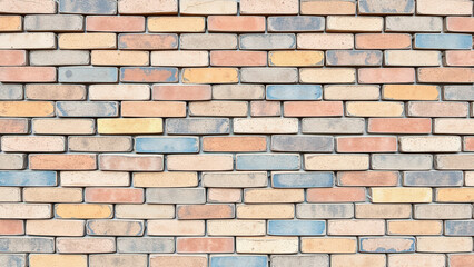 Obraz premium Brick Wall Texture with Different Colors