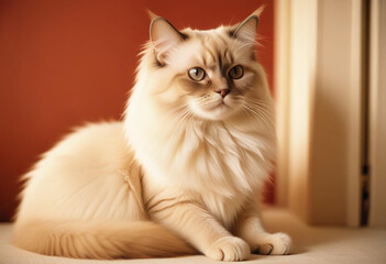a realistic photo of cat made with generative AI