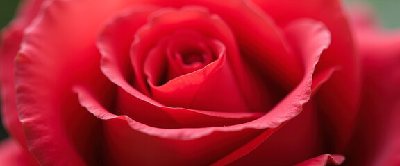 Close-up of a Red Rose Petal