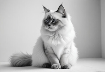 a realistic photo of cat made with generative AI