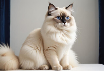 a realistic photo of cat made with generative AI