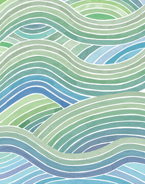 abstract background with waves