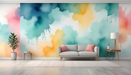 Photo interior modern design room 3d illustration;