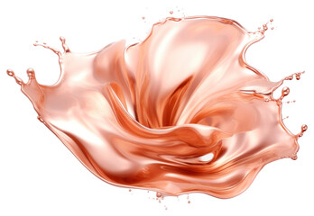 Rose gold splash abstract art clothing.