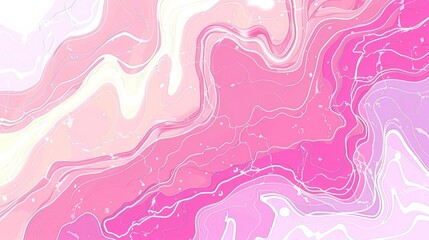 A vibrant abstract pink marble texture with flowing lines and soft gradients.
