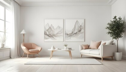 Photo interior modern design room 3d illustration;