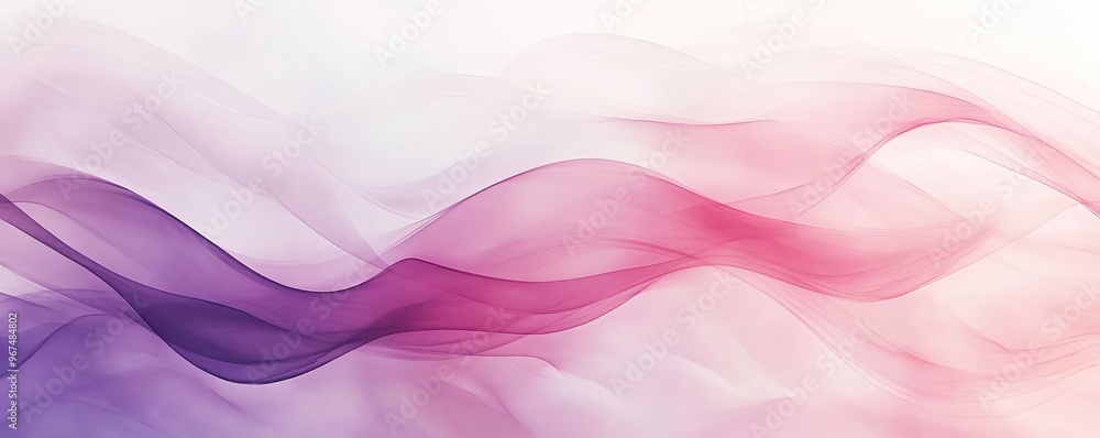 Poster a soft gradient of flowing colors, creating a serene atmosphere. ideal for backgrounds and creative 