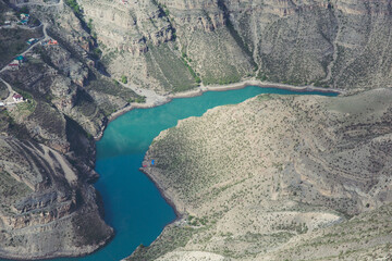 Big Sulakskiy Canyon view from above Republic of Dagestan Russia