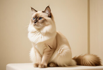 a realistic photo of cat made with generative AI
