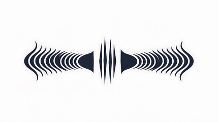Abstract Sound Wave Illustration