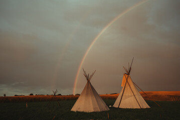 Tipis von Regenbogen 