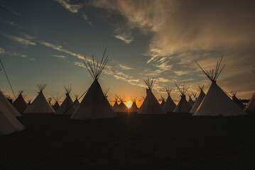 Tipi zum Sonnenuntergang 9