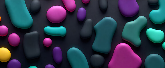 illustrazione con elementi geometrici a tema astratto surreale