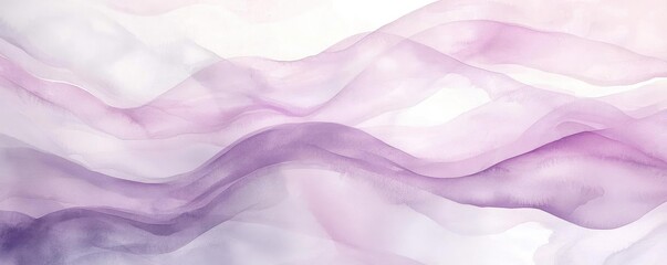 Fototapeta premium Elegant abstract background featuring soft waves of purple hues creating a serene and modern atmosphere for various designs.
