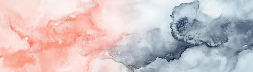 Fototapeta premium Soft pastel colors blend seamlessly in this abstract watercolor artwork, perfect for modern design and creative projects.