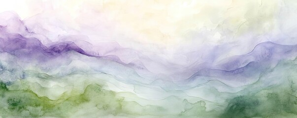 Obraz premium A serene abstract landscape featuring soft pastel colors blending harmoniously, evoking a sense of calm and tranquility.