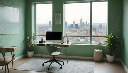 Photo interior modern design room 3d illustration;