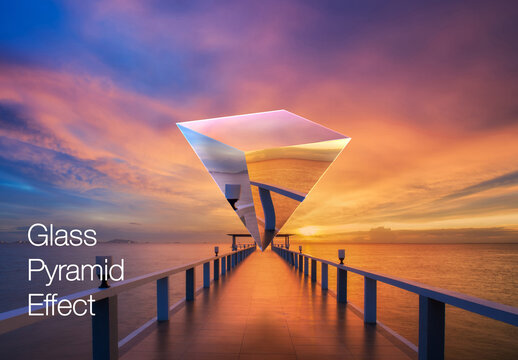 Abstract Pyramid Distortion Effect