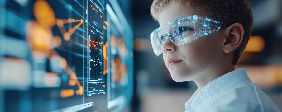 Futuristic classroom with diverse students learning about climate change and global solutions, holographic Earth in the center, global awareness, education for change