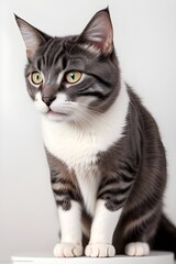 portrait of an american bobtail cat