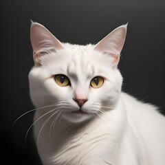 portrait of an american curl cat