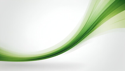 abstract background green line isolated on white background. generated by AI