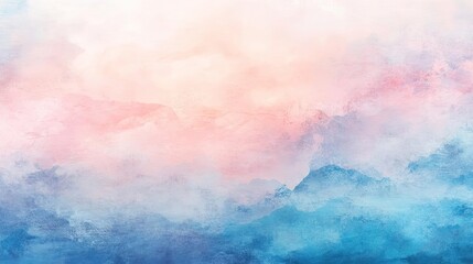 Soft pastel watercolor background with gentle hues of pink and blue, perfect for artistic designs and calming visuals.