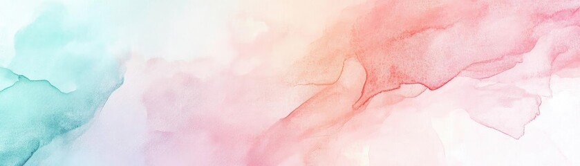 Fototapeta premium A beautiful blend of pastel colors in a soft, abstract watercolor style, ideal for backgrounds and creative projects.