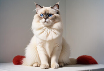a realistic photo of cat made with generative AI