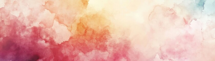 Obraz premium An abstract watercolor splash with vibrant colors creating a dreamy background perfect for various creative projects.