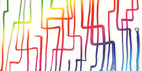 Author's artistic abstractions. Watercolor and alcohol inks. Modern art. Processed in Photoshop