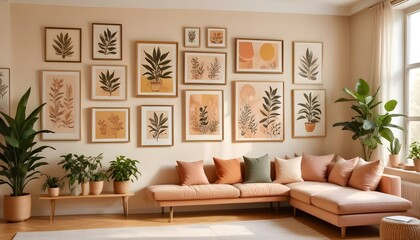 Photo interior modern design room 3d illustration;