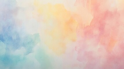 A soft and dreamy watercolor background featuring pastel hues blending seamlessly, perfect for artistic projects and creative designs.