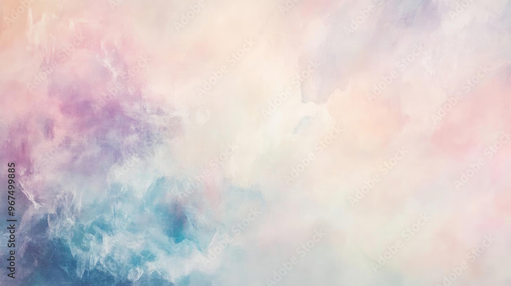 Poster a soft and dreamy abstract background with pastel colors, perfect for creating a serene and calming 