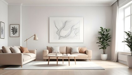 Photo interior modern design room 3d illustration;