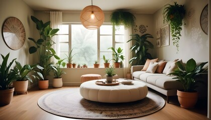 Photo interior modern design room 3d illustration;