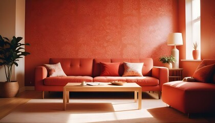 Photo interior modern design room 3d illustration;