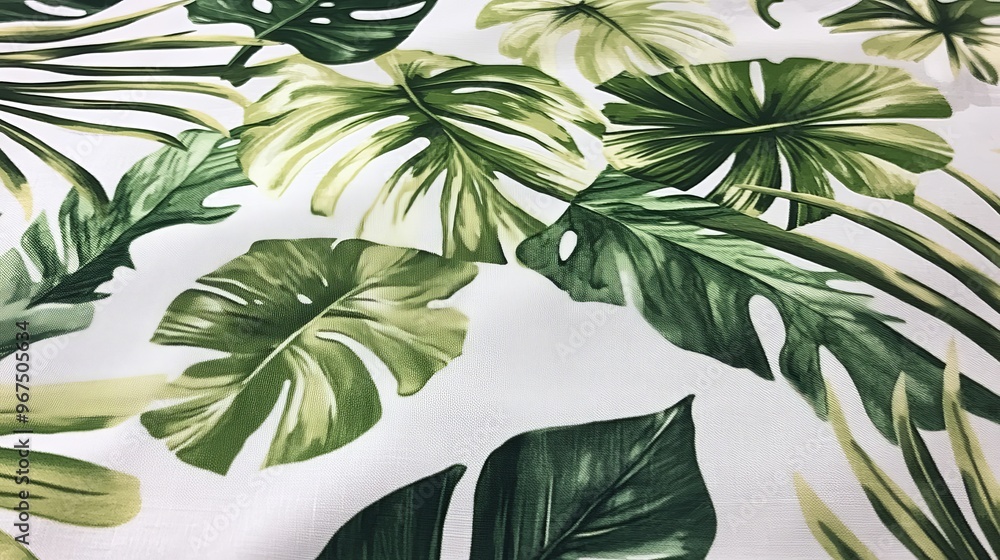 Aufkleber enjoy the tropical vibes with our summery leaf pattern. it's perfect for adding a touch of island li