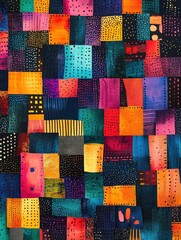 Fototapeta premium abstract background - Patterns of dots and lines, geometric shapes and abstract compositions. bright colorful colors.