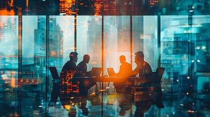 People with Financial Planner in Office, Finance Theme, Portrait Shot, Office, Financial Planner