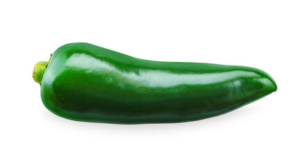jalapeno peppers isolated on white background.