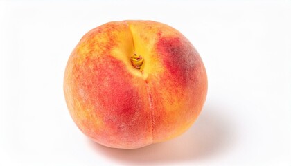 Peach isolated on white background, Fresh Peach on White Background. ai generated