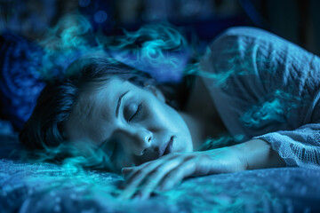 Aliens humanoids inhabitants of other distant planets in space generative AI