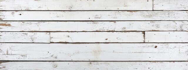 Naklejka premium Whitewashed Weathered Wood Plank Texture Background