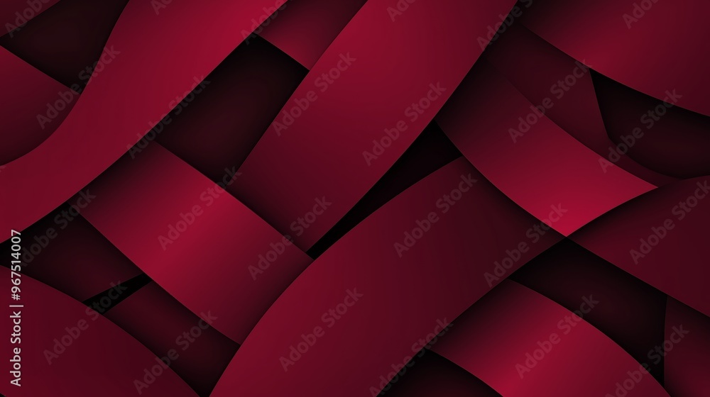 Poster dark red color elegant simple minimal geometric abstract pattern.