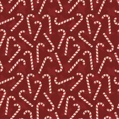 pattern with Christmas candy canes
