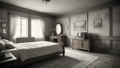 Photo interior modern design room 3d illustration;