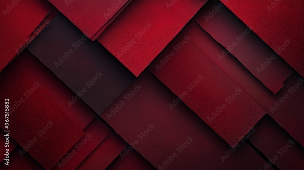 Poster dark red color elegant simple minimal geometric abstract pattern.